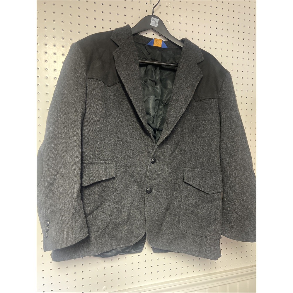 Pendleton Jacket Blazer Mens Western Suit Sport‎ Coat Wool 46